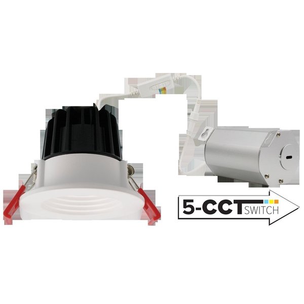 Elco Lighting 2 LED Round Baffle" ERT214CT5W